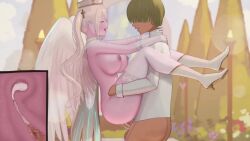 1boy 1girls angel angel_wings animated aroused ass big_ass big_breasts big_penis bizzare_holy_land bouncing_breasts breasts cum cum_in_pussy cum_in_uterus cum_inside game_cg hentai large_breasts light-skinned_female looking_pleasured naked_thighhighs nipples passionate riinnmo sex slim_waist sound standing_sex suspended_congress sехual tagme thick_thighs thighhighs thrusting vaginal_penetration video wings x-ray