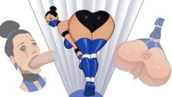 anal anal_sex apple_butt asian asian_female ass ass_focus ass_shake big_ass big_breasts big_penis blowjob blue_leotard boots breasts brown_eyes bulge bulge_through_clothing dat_ass earrings edenian eyeonthedrawings gloves hair_bun kitana large_penis leg_grab leg_lift leotard looking_at_viewer masked masked_female mortal_kombat mortal_kombat_4 penis pose princess pussy rape raped_female royalty runny_makeup seductive_pose thick_ass thick_legs thick_thighs voluptuous voluptuous_female wide_hips