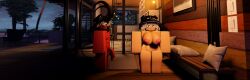 1boy 1girls 3d black_hair breasts demon female flaccid flaccid_penis horns huge_breasts huge_cock male naked penis roblox robloxian runirr34 source_request tagme thick_thighs white_hair
