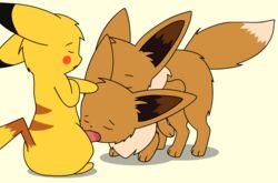 1girls 2boys animated doggy_style eevee furry group_sex kxflyer nintendo oral penis pikachu pokemon pokemon_(species) pokemon_rgby sex sucking threesome