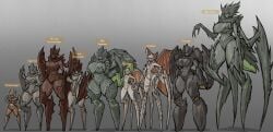 6+girls 9girls anthro arthropod bug_girl curvy_females curvy_figure different_breast_sizes english_text exoskeleton female female_only helldivers helldivers_2 large_thighs larger_female lineup monster_girl multiple_girls no_feet shortstack skinny small_thighs small_tits smaller_female terminid text unusual_anatomy zzzhodazzz