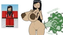 black_hair blush fart fart_cloud fart_fetish inverted_nipples kalmyk_women large_areolae nipples nude_female pussy roblox roblox_game