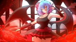 aged_up blue_hair nick_nitro red_eyes remilia_scarlet short_hair tagme touhou