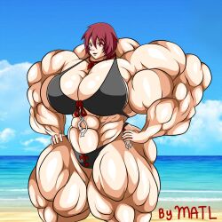 1girls abs biceps breasts female female_focus hyper_muscles matl muscles muscular muscular_arms muscular_female muscular_legs muscular_thighs pecs