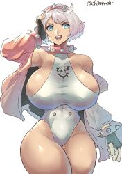 1girls alternate_breast_size chikoinochi clothed elphelt_valentine guilty_gear guilty_gear_strive