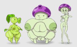 1futa 2girls :>= balls big_breasts big_lips breasts female flaccid fume-shroom_(pvz) fungy futanari huge_belly huge_breasts humanoid humanoid_penis nipples nude obese overweight overweight_female peashooter_(pvz) penis plantie plants_vs_zombies pussy ribs scaredy-shroom_(pvz) skinny skinny_girl standing thick_thighs underweight vr457 wide_hips