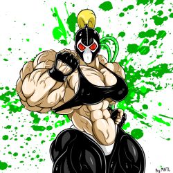 abs bane batman_(series) biceps breasts dc_comics female female_only matl muscles muscular muscular_arms muscular_female muscular_legs muscular_thighs pecs rule_63