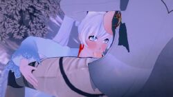 1futa 1girls 3d animated dezerbitch face_fucking facefuck female futa_on_female futanari incest irrumatio no_sound oral oral_rape rape rwby tagme video weiss_schnee winter_schnee