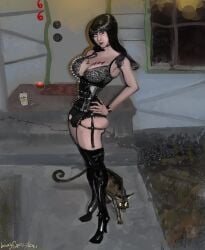 amber_sweet cosplay feline female female_only goth goth_girl gothic high_heels lovelysquishythings