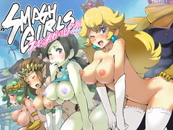 4boys 4girls animal_crossing animal_crossing_boy areolae ass ass_grab bent_over black_hair blonde_hair boris_(noborhys) bouncing_breasts breasts brown_hair captain_falcon closed_eyes crossover crown earrings f-zero female goddess green_hair group_sex human jewelry kid_icarus large_breasts link male mario_(series) moaning multiple_boys multiple_girls nintendo nipples one_eye_closed orgy palutena princess princess_peach princess_zelda sex straight super_smash_bros. super_smash_bros._for_nintendo_3ds_and_wii_u sweat swingers text the_legend_of_zelda twilight_princess villager_(animal_crossing) wii_fit wii_fit_trainer zelda_(twilight_princess)