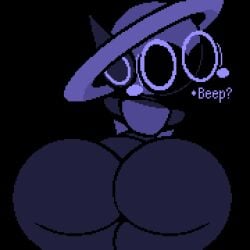 1boy ass_focus big_ass big_butt cosmo_(spacebotbutt3k) male male_only non-human_only simple_coloring spacebotbutt3k tagme toony