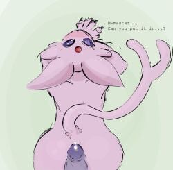 anthro ass blush bodily_fluids canid canine dick_on_ass dripping duo eeveelution espeon female feral feral_only generation_2_pokemon genital_fluids hi_res lavenderscent male male/female mammal nintendo pokemon pokemon_(species) precum precum_drip