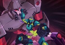 anal_sex cartoon decepticon gay megatron robot transformers transformers_animated wasp waspinator