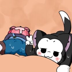 :3 adorable black_body black_fur brawl_stars brawlstars cute cute_face feline fur furry kit_(brawl_stars) moe_(brawl_stars) mouse tail xinpero