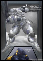 big_breasts eyeless hand_on_breast high_heels living_machine metal_gear metal_gear_ray metal_gear_rex metal_gear_solid naked porkhammer snow thick_thighs xcronic