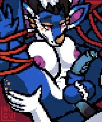 anal anal_orgasm anal_sex animated aziran_(fluffybastion) balls big_balls big_breasts blush bodily_fluids bondage bound breasts butt_jiggle cuff_(restraint) cum cum_in_ass cum_inside dragon ejaculation fluffy fluffy_ears fluffy_tail fur furred_dragon furred_scalie futanari genital_fluids genitals hand_on_butt hands-free intersex intersex_penetrated jiggle_physics jiggling langui mythological_creature mythological_scalie mythology neck_tuft niva_(fluffybastion) orgasm penetration penis restraints rope rope_bondage scalie tail thick_thighs tuft