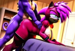 3d 3d_(artwork) anthro ass breasts espio_the_chameleon female furry male male/female penis sex sonia_the_hedgehog sonic_(series) sonic_the_hedgehog_(series) straight