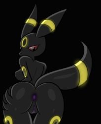 anthro anthro_focus anthro_only ass ass_focus deviantart_username eeveelution fur grab_the_butt grabbing_ass mammal mysweetstomach nintendo pokemon pokemon_(species) shiny_anus showing_ass showing_pussy solo_anthro umbreon