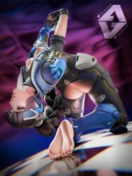 3d blender foot_fetish foot_focus overwatch overwatch2 parody soles toes vganimated widowmaker