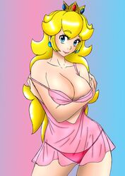princess peach from mario (series) by dengekimatsuko