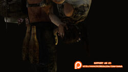 3d anonrender fellatio head_grab lara_croft lara_croft_(survivor) oral tomb_raider