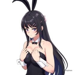 1:1_aspect_ratio 1girls ai_generated animal_ears animated areolae bangs bare_shoulders black_bow black_bowtie black_hair black_leotard black_neckwear blush bow bowtie breasts breasts_out_of_clothes bunny_ears bunnysuit closed_mouth clothes_pull clothing covered_navel detached_collar exposed_breasts fake_animal_ears female female_only h264_(codec) hair_ornament hairclip large_breasts leotard leotard_pull long_hair looking_at_viewer medium_breasts mp4 navel neckwear nipples no_audio no_bra no_sound pitophee playboy_bunny purple_eyes rabbit_hair_ornament sakurajima_mai seishun_buta_yarou_(series) seishun_buta_yarou_wa_bunny_girl_senpai_no_yume_o_minai seishun_buta_yarou_wa_bunny_girl_senpai_no_yume_wo_minai shorter_than_10_seconds solo strapless strapless_leotard upper_body video wrist_cuffs