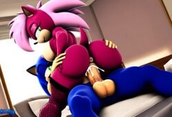 ai_generated ass blue_body breasts incest incest_(lore) magenta_fur male/female novelai pink_hair sex sonia_the_hedgehog sonic_(series) sonic_the_hedgehog sonic_the_hedgehog_(series) sonic_underground sonic_x_sonia straight veiny_penis