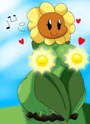 1girls anthro anthrofied ass breasts breasts female flora_fauna galladelover23 plant plant_girl plant_humanoid plantie plants_vs._zombies plants_vs_zombies popcap_games pussy sunflower_(pvz)