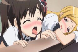 animated breasts censored cleavage female hentai katekano_idol_sister ooizumi_maina_(idol_sister) pussy school sex takano_ayaka_(idol_sister)