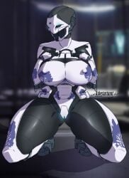 1girls ada-1 ashestartarot blue_eyes breasts bungie destiny_(game) destiny_2 exo female female_only glowing_eyes kneeling looking_at_viewer nipples nude nude_female presenting presenting_breasts presenting_pussy pussy robot robot_girl robot_humanoid solo solo_female spread_legs spreading tagme thick thick_thighs thighs vagina