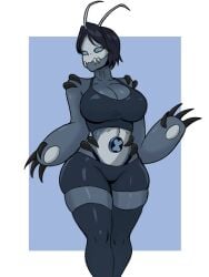 alien alien_girl alien_humanoid ben_10 ben_10_omniverse chaquetrix female female_focus female_only grey_body grey_eyes grey_fur kailestorart nega_ben skimpy skimpy_clothes the_darkness_(ben_10)