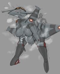 1boy 1futa 2024 aeromorph against_wall aircraft anthro athletic_futanari balls bent_over big_balls_small_penis breasts cum cum_while_penetrated dassault_rafale dassault_rafale_gf_(evil_tradesman) disproportionate_genitalia ejaculation faceless_male featureless_breasts futa_penetrated futanari grey_background grey_body hands-free handsfree_ejaculation huge_balls human human_penetrating intersex larger_futanari lazergroove light-skinned_male living_aircraft living_machine male male_on_futa no_eyes orgasm oversized_balls penis precum robot robot_girl simple_mouth small_penis supertucano trembling twitch_lines