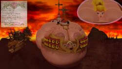 1girls airship big_breasts blob ecpenguin33 fat fat_face fat_woman female huge_body human mario_(series) morbidly_obese morbidly_obese_female naked naked_female nintendo nipples obese obese_female overweight overweight_female princess_peach super_mario_bros. toad_(mario)