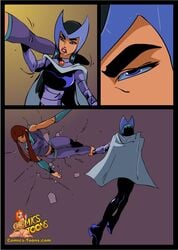 2d blackfire comic comics-toons.com dc_comics dcau komand'r koriand'r okunev starfire straight_hair tamaranean teen_titans