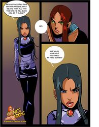 00s 2000s 2d blackfire cartoon_network comic comics-toons.com dc dc_comics dcau komand'r koriand'r okunev siblings sisters starfire straight_hair tamaranean teen_titans toonami