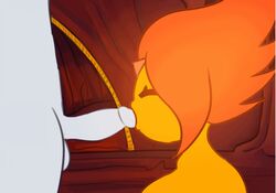 1futa 1girl adventure_time animated cаrtoon flame_princess futanari grey_body grey_skin marceline oral somescrub sеxy tagme