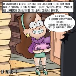 big_breasts big_penis comic cum cum_in_face dialogue disney español gravity_falls haaus_b high_heels mabel_pines massive_breasts money prostitution spanish_text text text_box tight_clothing