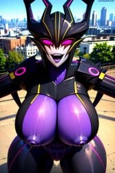 ai_generated airachnid armor armored_female big_breasts breasts breasts_out cybertronian decepticon female large_breasts nipples purple_skin robot robot_female robot_girl robot_humanoid roger1011 transformers transformers_prime