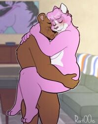 2023 3_toes 4_fingers anthro anthro_on_anthro anthro_penetrated anthro_penetrating anthro_penetrating_anthro artist_name bear bent_arm bent_leg big_breasts biped black_eyebrows black_nose black_whiskers blurred_background blush blush_lines bojack_horseman breasts brown_body brown_fur carpet cheek_tuft closed_eyes countershade_fur countershade_torso countershading cutie_cutie_cupcake digital_drawing_(artwork) digital_media_(artwork) domestic_cat duo elderly_anthro elderly_female embrace eyebrows eyelashes eyelids facial_hair facial_tuft fangs feet felid feline felis female female_penetrated fingers from_front_position fur fur_tuft furniture glistening glistening_body glistening_eyelids glistening_fur goatee hand_on_another's_neck hand_on_neck happy happy_sex head_tuft hi_res holding_partner inside internal_wall interspecies light_body light_fur looking_pleasured male male/female male_penetrating male_penetrating_female mammal mature_anthro mature_female monotone_body monotone_fur netflix nude nude_anthro nude_female nude_male obscured_penetration old open_mouth open_smile outline penetration pink_body pink_eyelids pink_fur pink_inner_ear pink_tongue portrait_(object) prick_ears pseudo_hair ractoons sex side_view smile snout sofa standing standing_sex table tan_wall teeth thick_thighs toes tongue tuft vaginal_penetration vaginal_penetration wall_(structure) whiskers white_body white_breasts white_countershading white_fur white_inner_ear white_outline