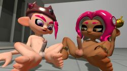 3d futanari octoling octoling_boy octoling_girl s3cret_str1ker saiga_octoling_(s3cret_str1ker) splatoon splatoon_2 splatoon_3