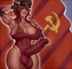 1futa abs aqua_eyes areola_slip ball_bulge balls balls_in_panties balls_under_clothes breasts bulge cameltail cap cleavage communism communist dangling_testicles erect erect_nipples erection erection_in_panties erection_under_clothes eye_patch fingerless_gloves futa_only futanari gloves hair hips huge_areolae huge_breasts hyper hyper_balls hyper_penis impossible_clothes intersex large_nipples leotard lips mali6 midriff muscles muscular muscular_futanari navel nipple_bulge panties panty_bulge penis penis_bulge penis_in_panties penis_under_clothes pose puffy_areola red_hair red_kommissar see-through short_hair skin_tight solo solo_futa soviet soviet_flag standing tenting testicles thick_lips thick_thighs tight_clothes uncensored uneven_balls veiny veiny_penis wide_hips