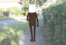 1boy adventure_time anonymous_artist ass blackwashed cartoon_network dark-skinned_male dark_skin finn_the_human male_ass male_only naked public_nudity