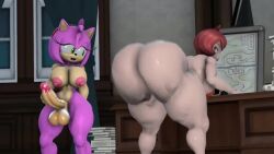 1futa 1girls 3d 3d_animation amy_rose animated anthro areolae arezu_(pokemon) ass_awe big_ass big_breasts breasts completely_nude completely_nude_female crossover female furry futanari human looking_at_ass looking_back male_masturbation masturbating_to_person masturbation naked naked_female nipples nude nude_female pokemon sonic_(series) tagme twerking video