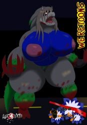 alligator alligatorid alythewolfcat anthro ass big_breasts big_butt blood_on_body breasts clothing costume crocodilian eulipotyphlan female hedgehog hi_res huge_breasts huge_butt hybrid left_4_dead_(series) macro mammal muscular muscular_female nude pose reptile scalie sega solo sonic_the_hedgehog_(series) thick_thighs valve werecreature wereeulipotyphlan werehog weretoons_(character) wide_hips wig witch_(left_4_dead)