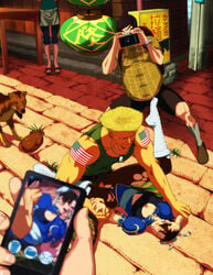 4boys arm_grab asian boots bra bun_cover capcom cellphone chun-li cleavage closed_eyes defeated double_bun earrings female forced guile hair_bun human interracial lying male missionary pantyhose public_sex raliugaxxx recording restrained sex straight street_fighter torn_pantyhose vaginal_penetration voyeur