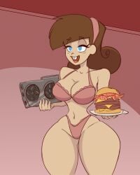 aged_up amd bacon big_ass big_breasts blue_eyes brown_hair cheeseburger chocolate_cake_gameboy_and_me food genderswap_(mtf) graphics_card hamburger large_ass large_breasts mature mature_female meme milf nickelodeon picket_fences_(series) reference rule_63 rx_7900_xtx slemka the_fairly_oddparents thick_thighs timantha timmy_turner underwear wide_hips