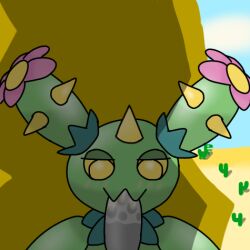 blowjob cactus_girl desert maractus pokemon pokemon_(species) self_upload tagme