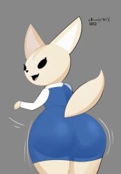 1girls aggressive_retsuko anthro ass big_ass bottom_heavy bubble_butt clothing dat_ass dweezyvox fat_ass female female_only fennec fenneko furry furry_only gluteal_fold huge_ass large_ass looking_at_viewer looking_back office_lady png solo suit tail thick_ass thick_thighs wide_hips