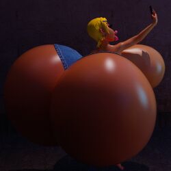 1girls 3d aged_up ass ben_10 big_ass big_breasts big_lips bimbo bimbo_body bimbo_lips bimbofication breasts cartoon_network female female_only gigantic_ass gigantic_breasts gwen_tennyson huge_ass huge_breasts hyper hyper_ass hyper_breasts hyper_hourglass jackd22 short_hair solo thick_thighs voluptuous wide_hips