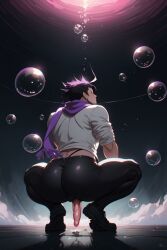 ai_generated bubble_ass bubble_butt danganronpa gundham_tanaka male_only tight_clothing yaoi